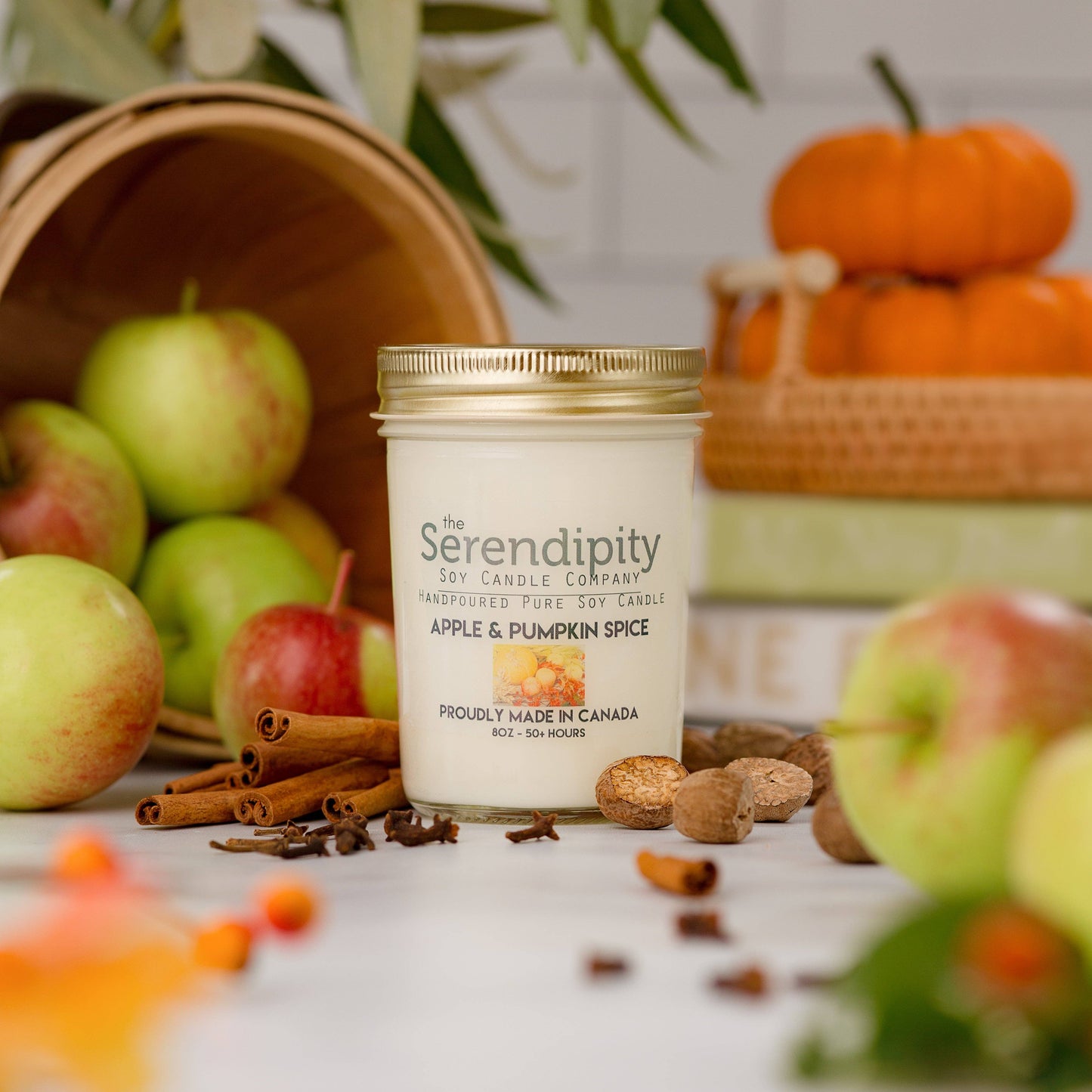 Serendipity Soy Candles - Apple Pumpkin Spice: 8oz