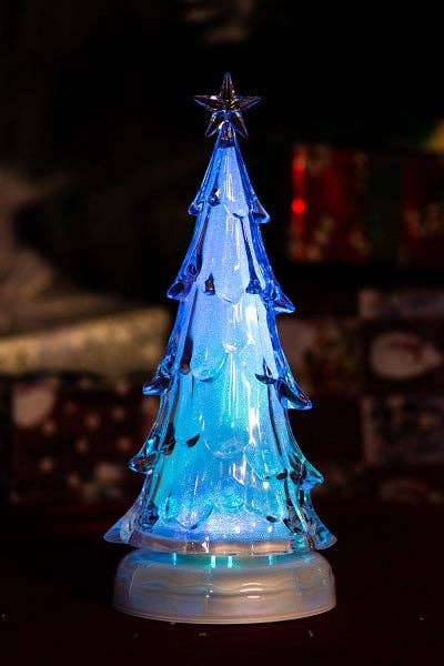 Musical Rotating Sparkle Tree-Led Rgb (14.5 Inch) Batt/Adp