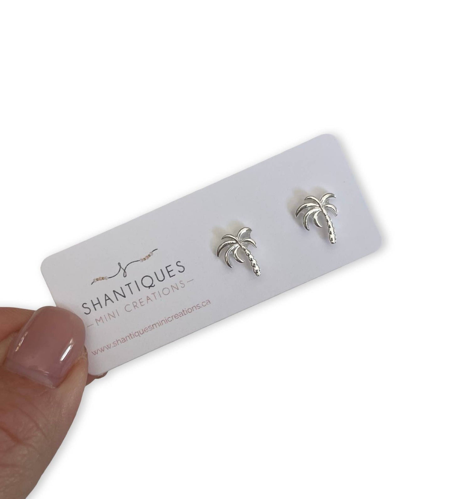 Shantiques Mini Creations - Earrings - Summer Beach Collection: White Starfish / Post
