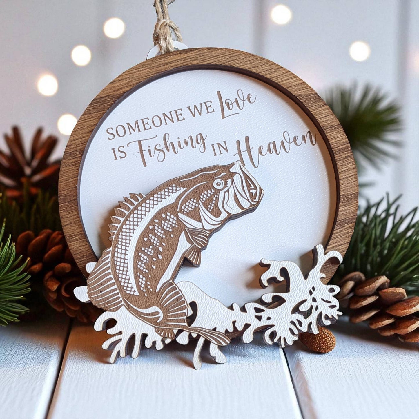 Richer Design Co. - FISHING MEMORIAL ORNAMENT