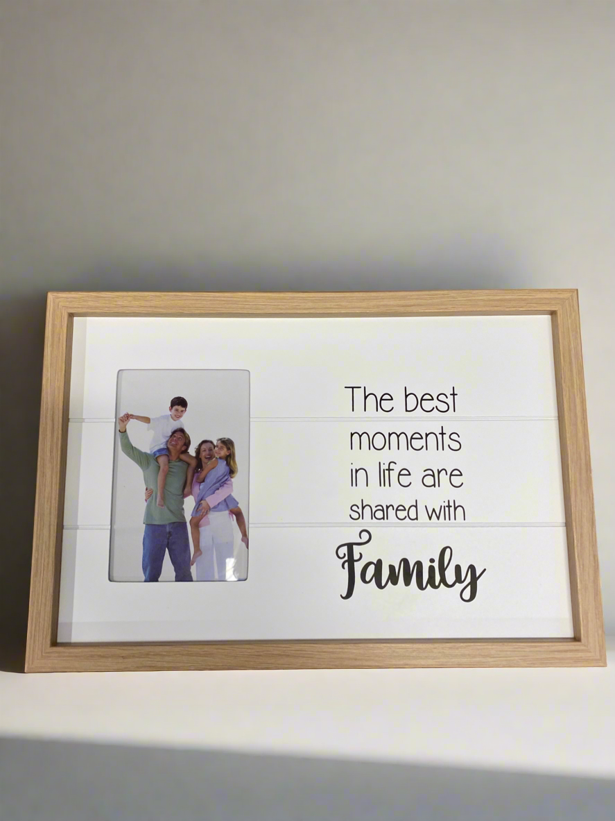 4 x 6 Picture Frame with Family Sentiment