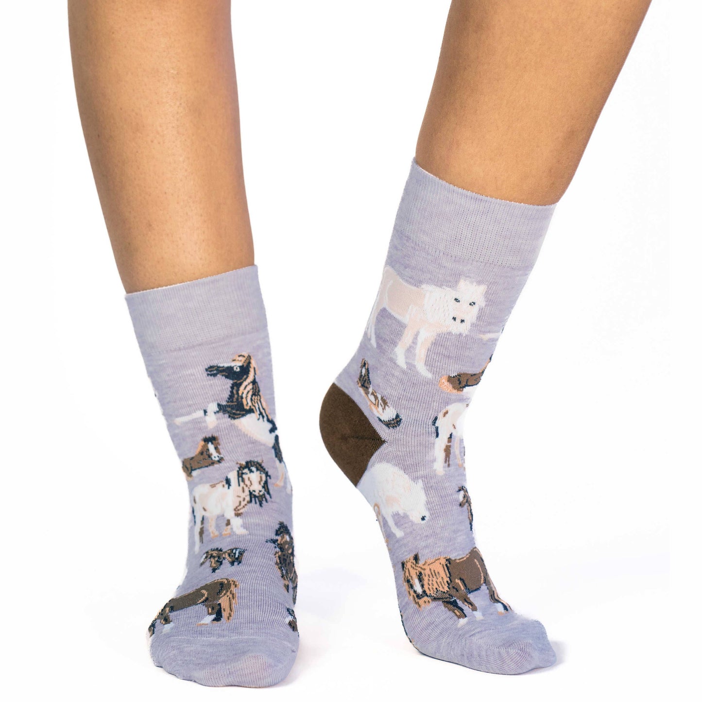 Good Luck Sock - Women's Ponies Socks: Shoe Size 5-9