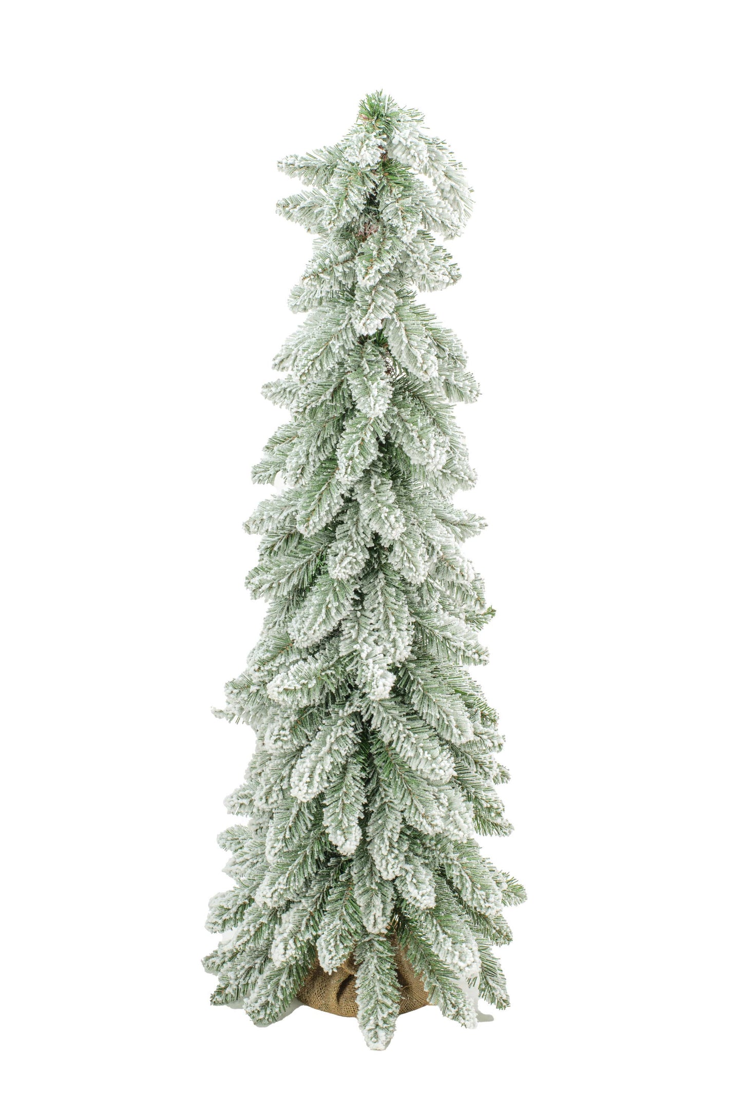 Starlight Collection - Dark Green Frosted Droopy Evergreen Tree Set