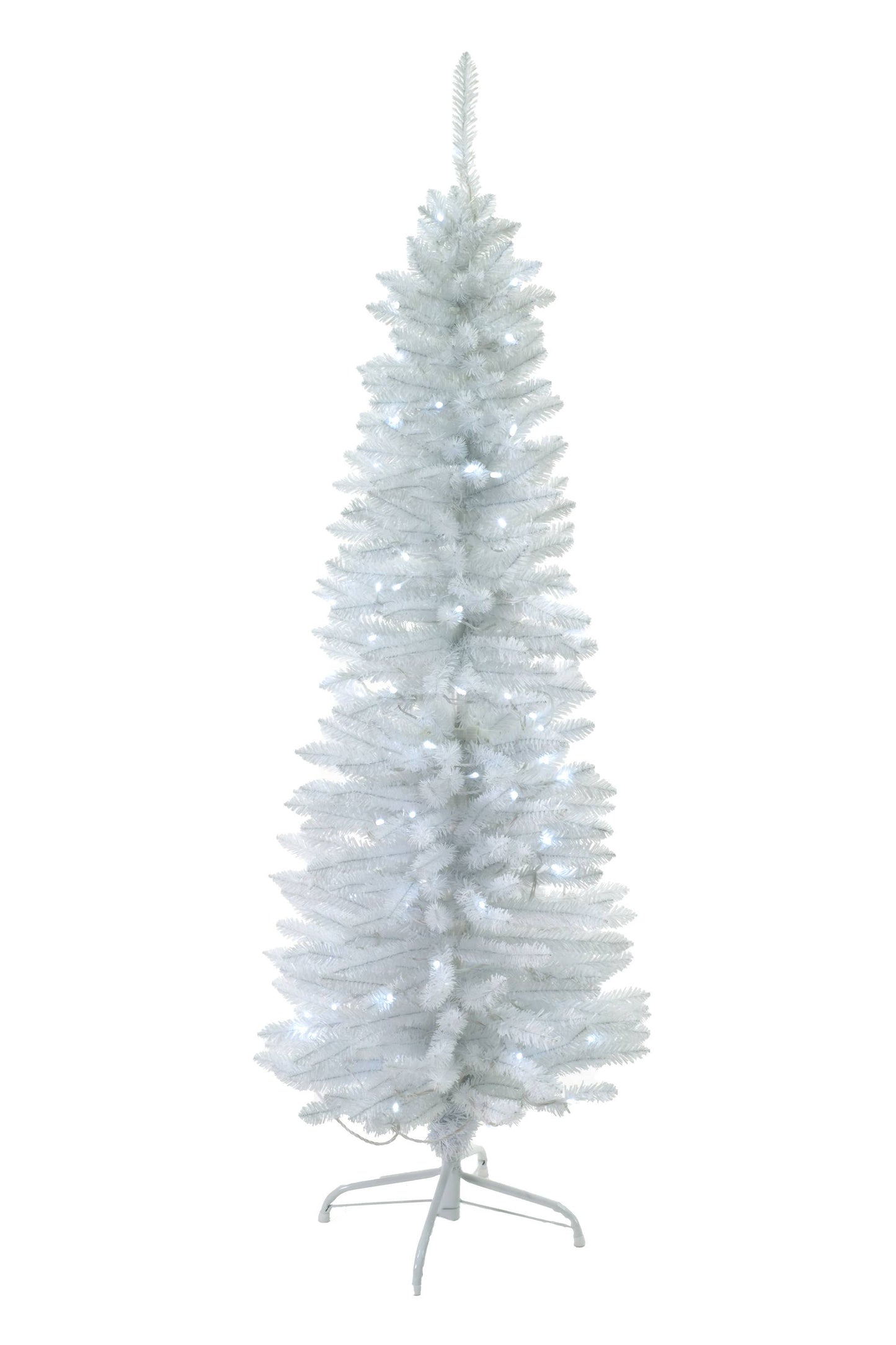 Starlight Collection - White Spruce Needle Prelit Pencil Tree