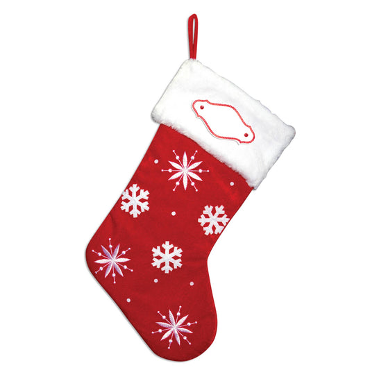 PolarX Ornaments - Snowflake Personalized Christmas Stocking