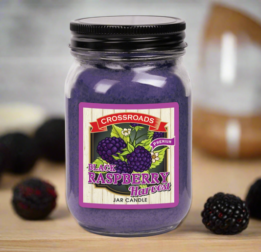 Black Raspberry Harvest 12oz (Pint) Country Classics Candle by Crossroads