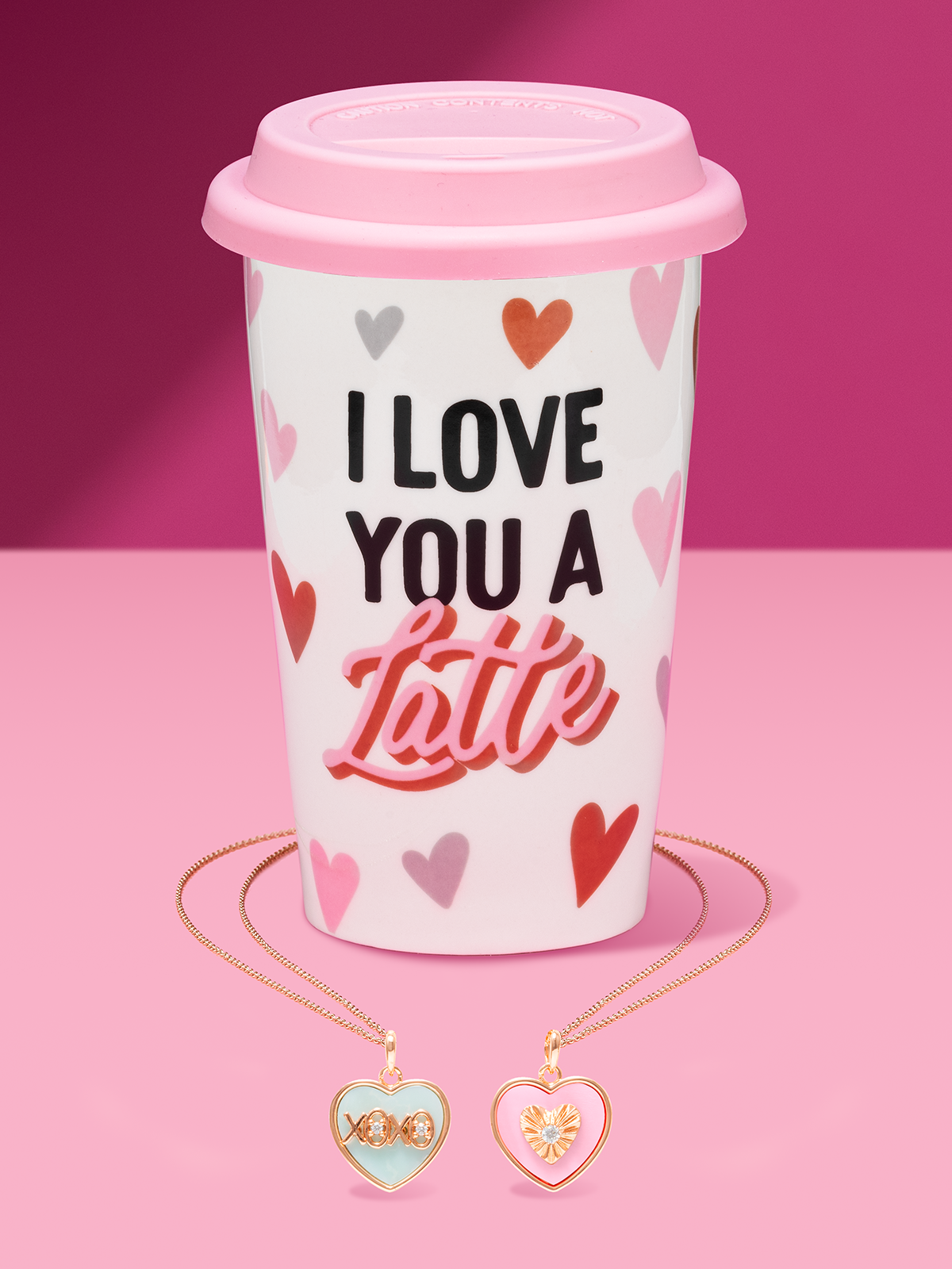 Charmed Aroma - I Love You a Latte Mug - Necklace Collection