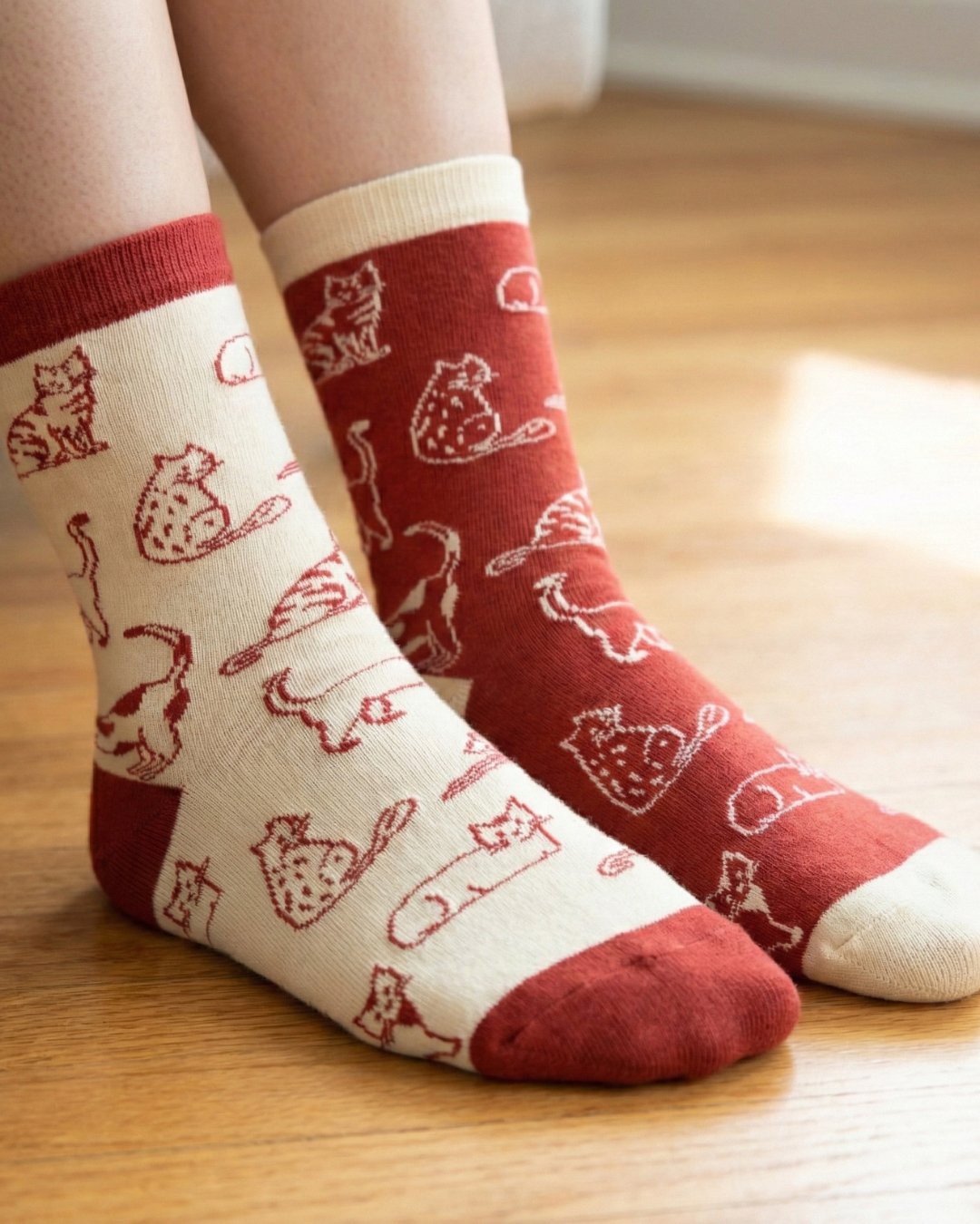 Friday Sock Co. - Women's Cats This Did Good Crew Socks - Cat Lover Gift: Women’s 5 – 10