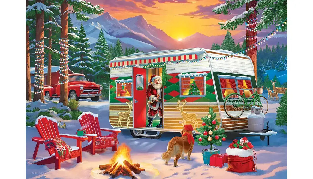Eurographics Puzzles Canada - Christmas Camping Trailer Tin