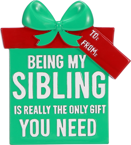 PolarX Ornaments - Sibling Gift Box Personalized Ornament