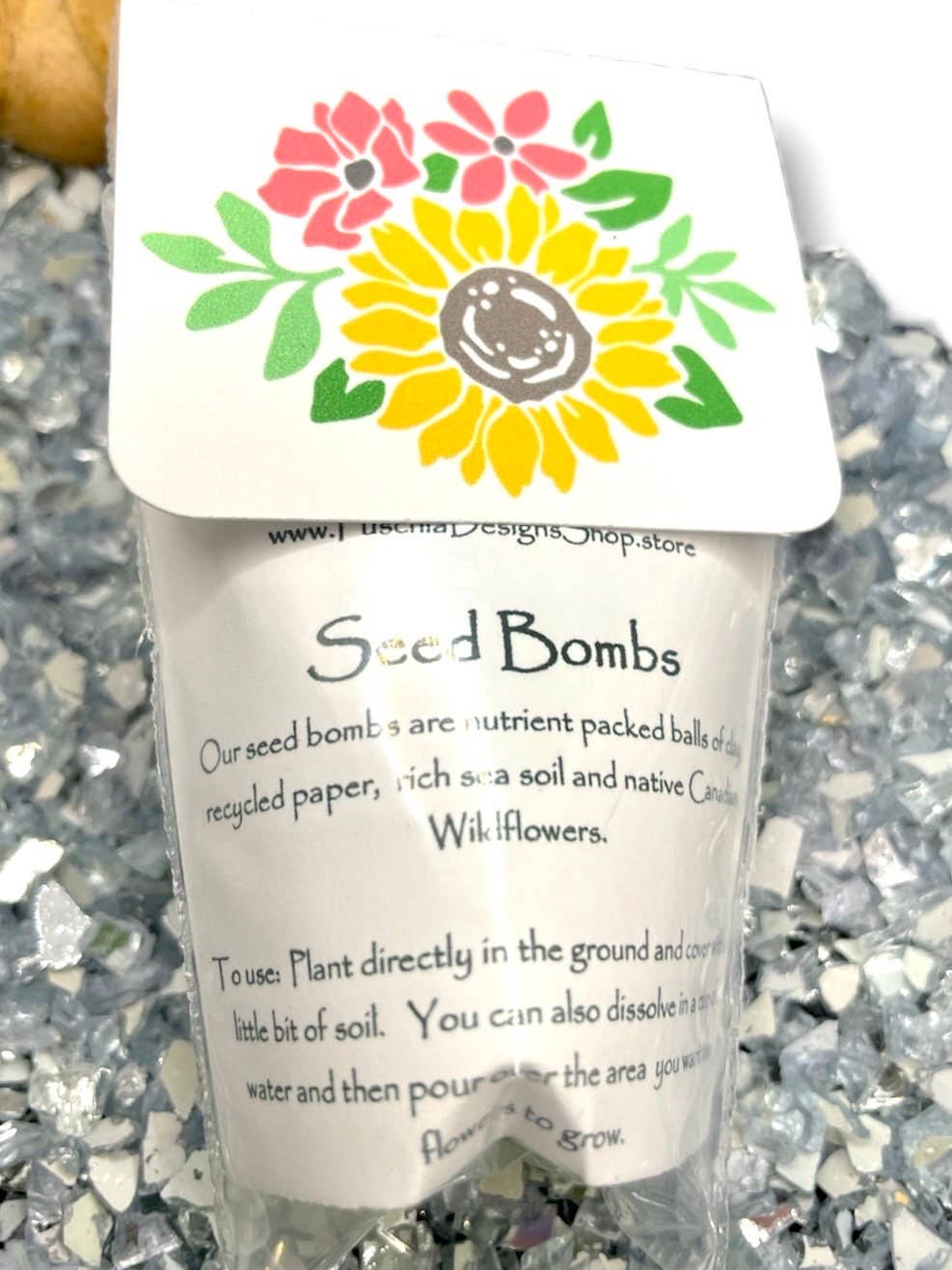 Fuschia Designs Shop - Seed Bombs - Mother's Day Themed - Mixed Colors - Canadian Single Wraps