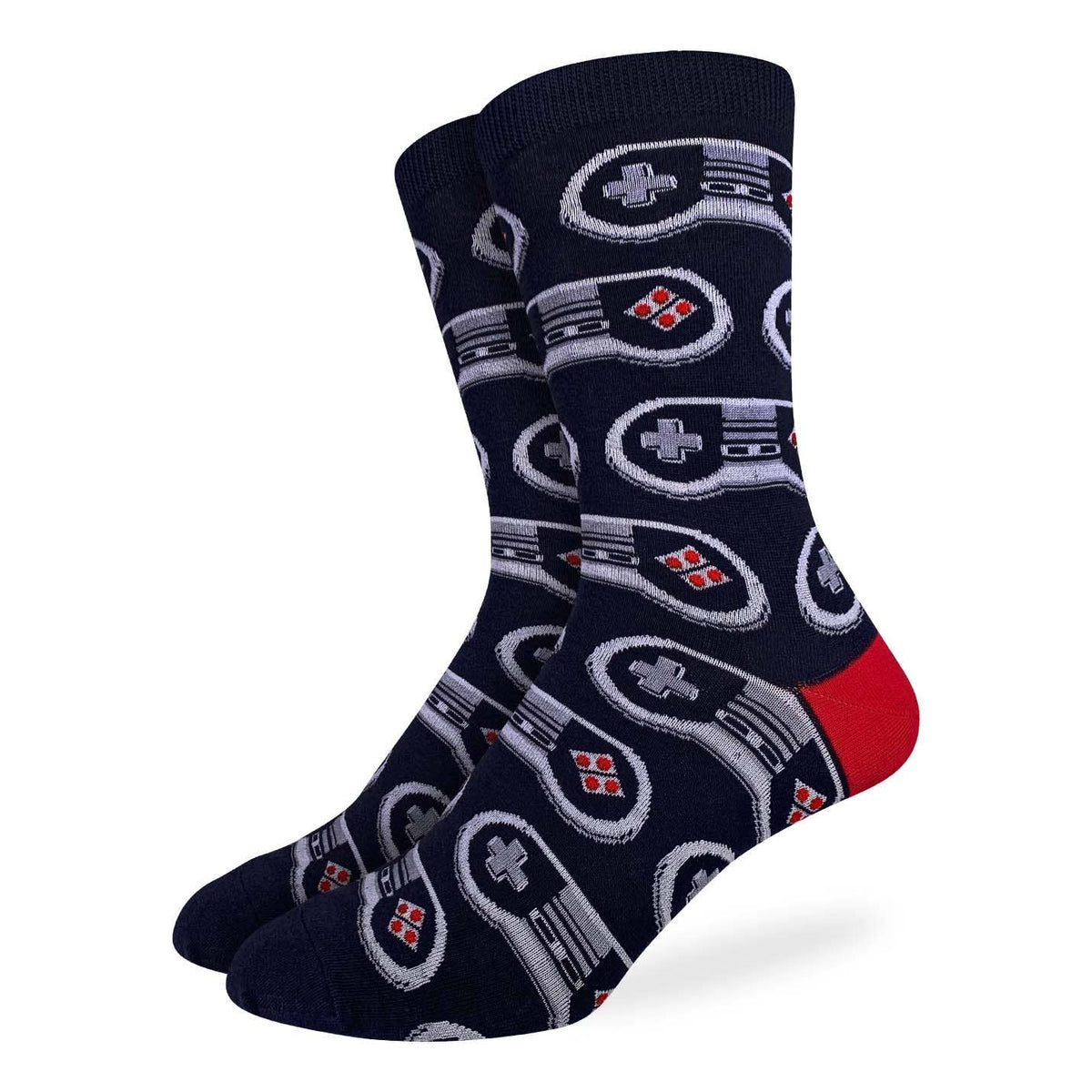 Good Luck Sock - Men's Video Game Controller Socks: Shoe Size 7-12