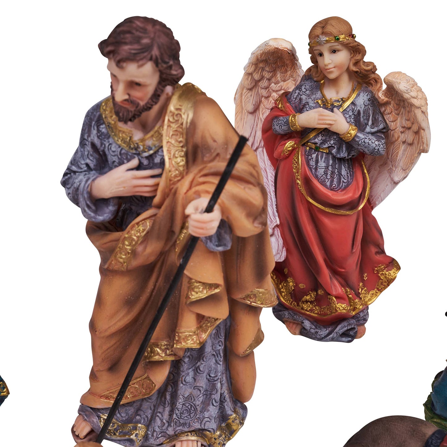 11 Pc Nativity & Three Wise Men Figurine Set