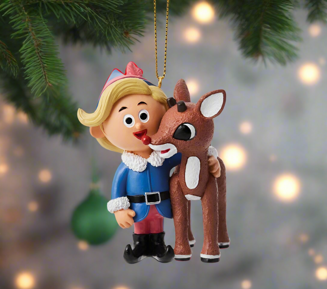 Rudolph and Hermey Best Pals Ornament