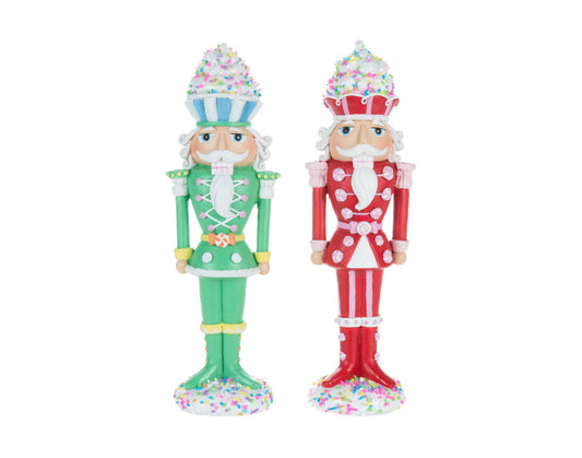 10.5" Red & Green Cupcake Toy Soldiers, 2 Assorted (sold individually)