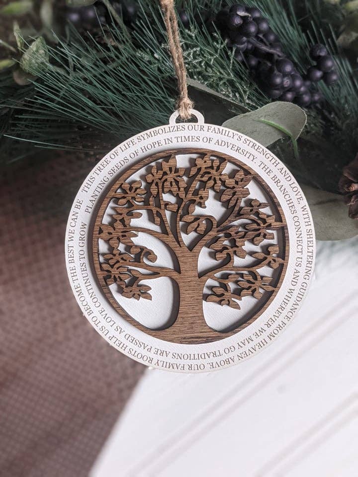 Richer Design Co. - Family Tree Christmas Ornament