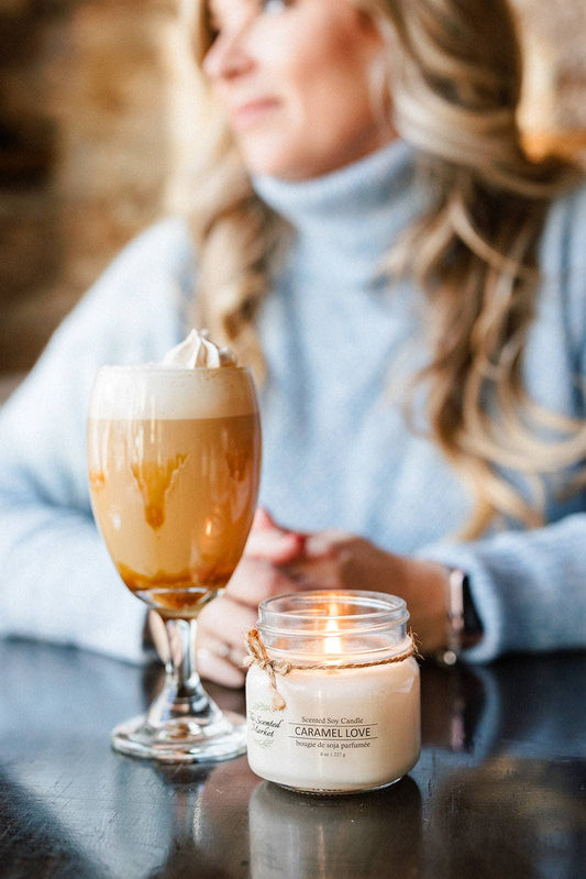 The Scented Market - CARAMEL LOVE Soy Wax Candle 8 oz