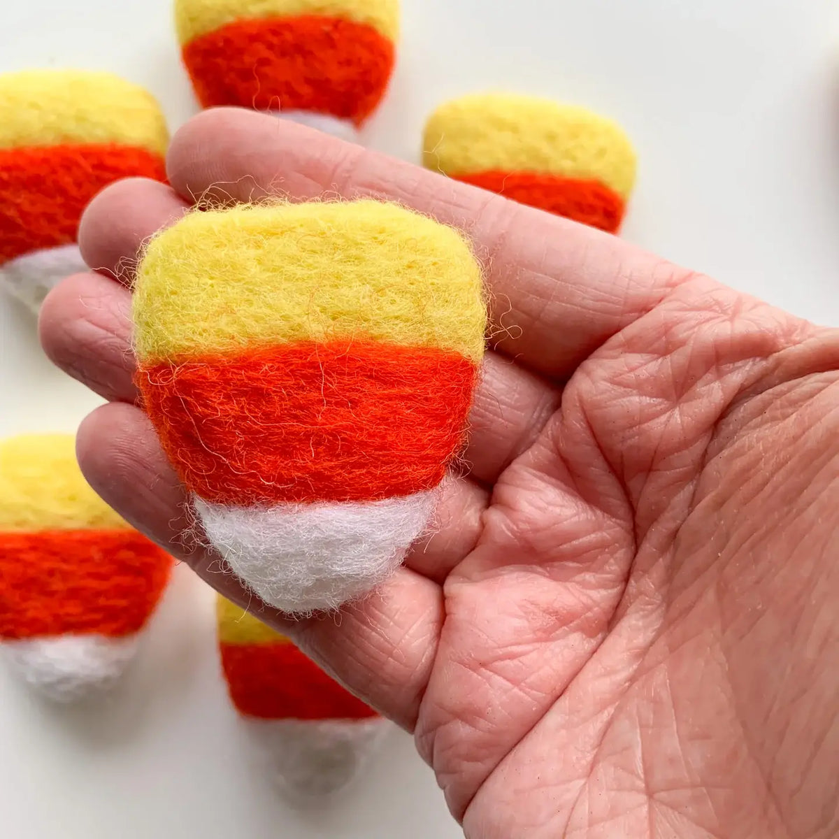 Sewing Seeds Play - One Felted Candy Corns