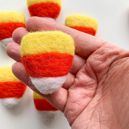 Sewing Seeds Play - One Felted Candy Corns
