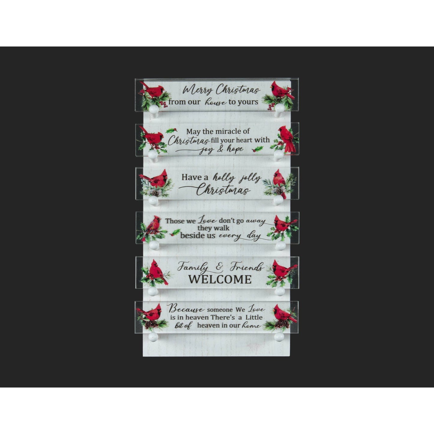 Christmas Tradition - S/24 8" Christmas Acrylic Blocks w/Stand