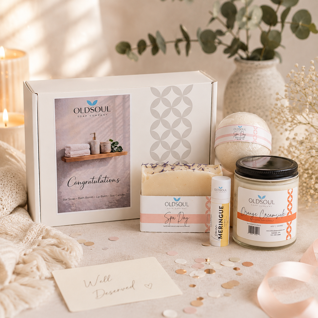 Old Soul Soap Company Inc. - Special Occasion Gift Box: Congratulations