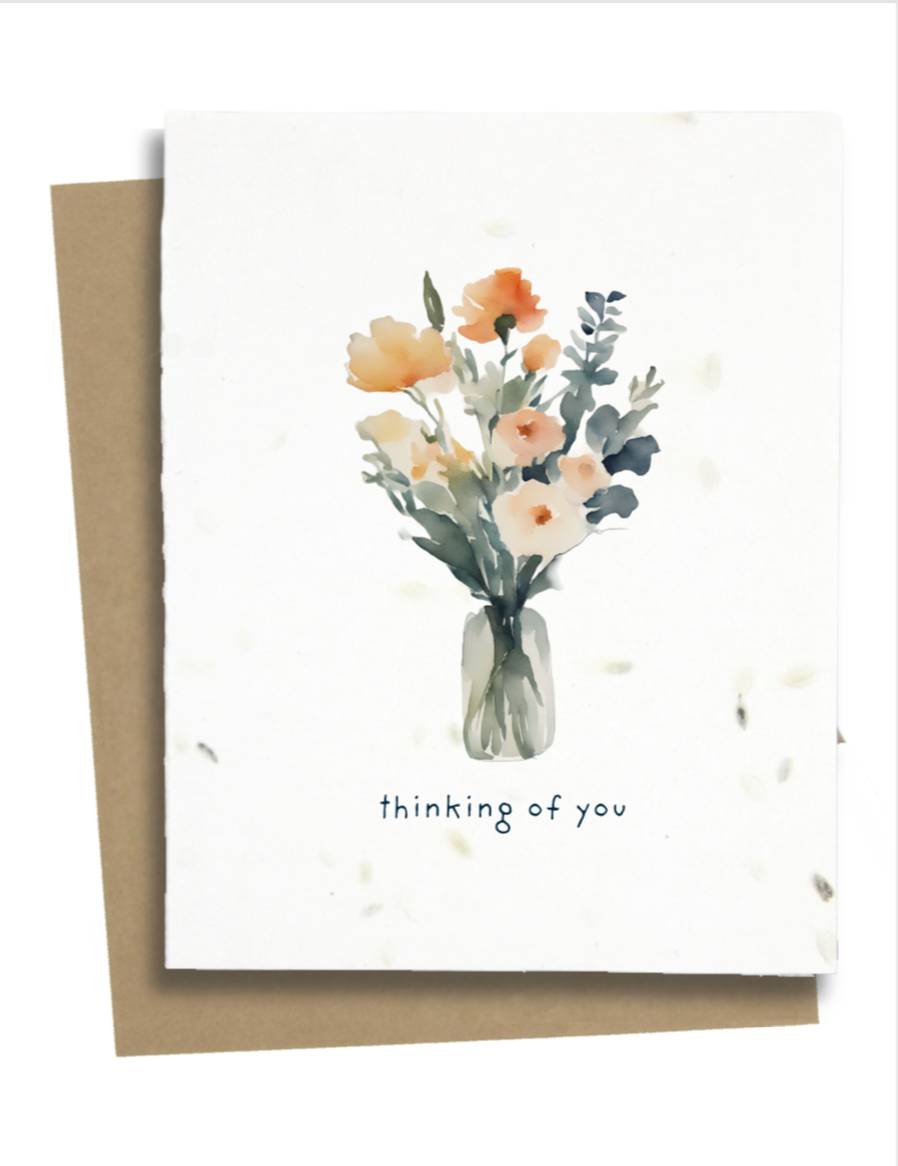 Greet n' Grow Plantable Cards - Thinking Of You Card: Wildflower