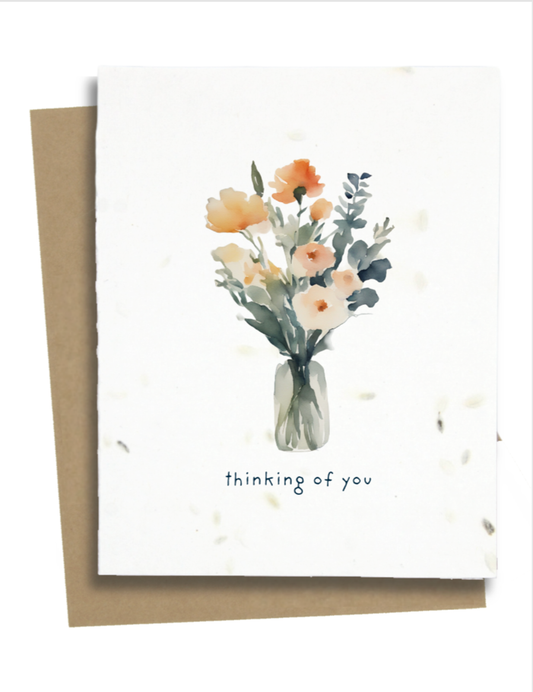 Greet n' Grow Plantable Cards - Thinking Of You Card: Wildflower