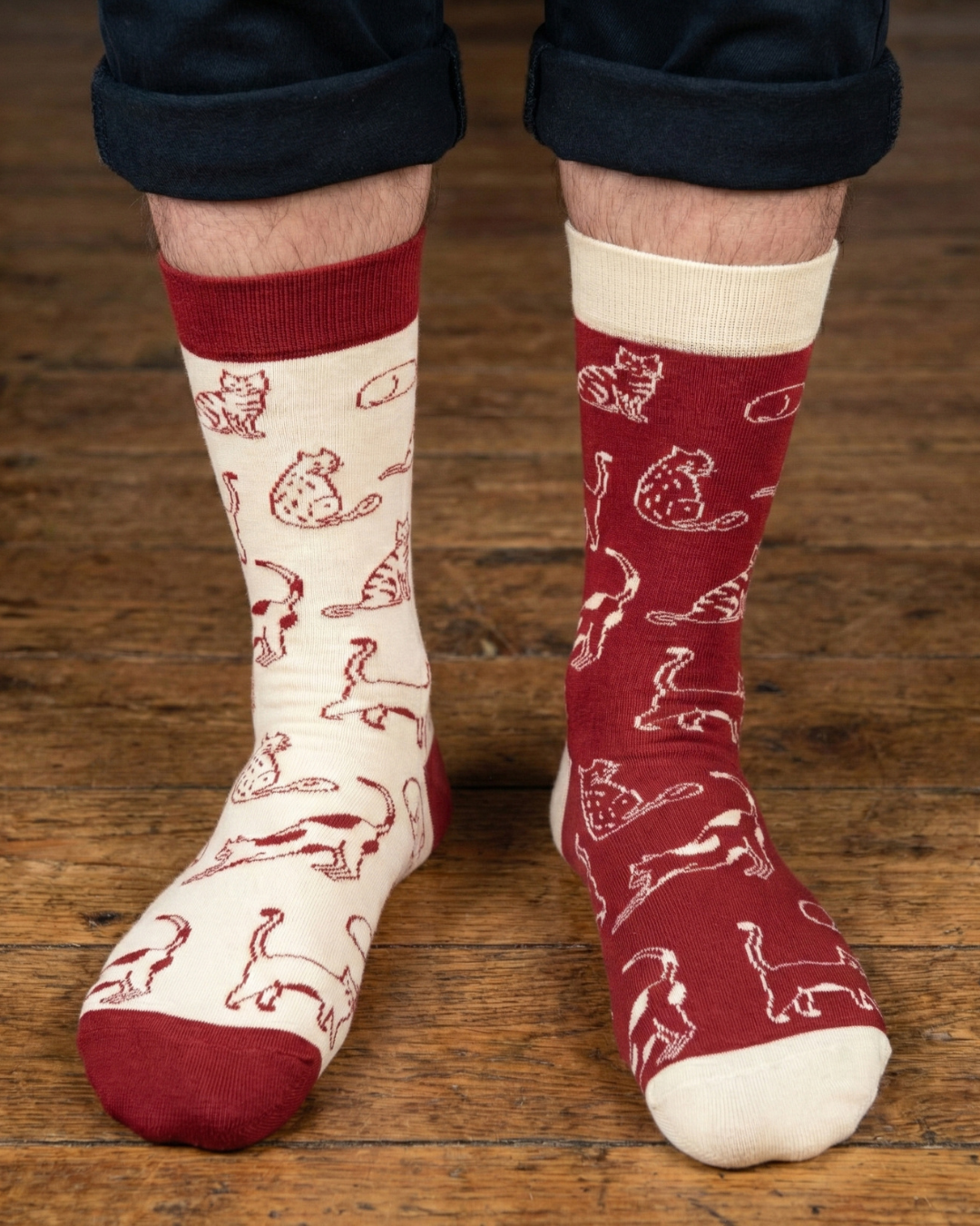 Friday Sock Co. - Men's Cats This Did Good - Novelty Gift for Cat Lovers