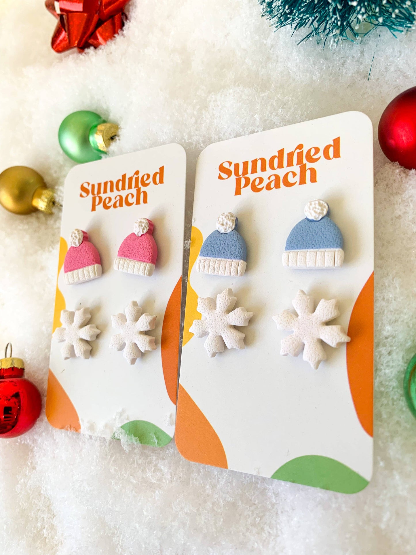 Sundried Peach - Winter Stud Pack: available in pink or blue (price is for one pack)