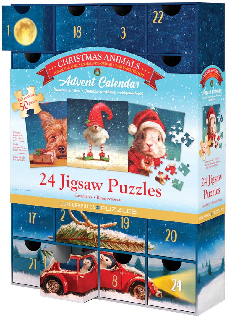 Eurographics Puzzles Canada - Christmas Animals - Advent Calendar