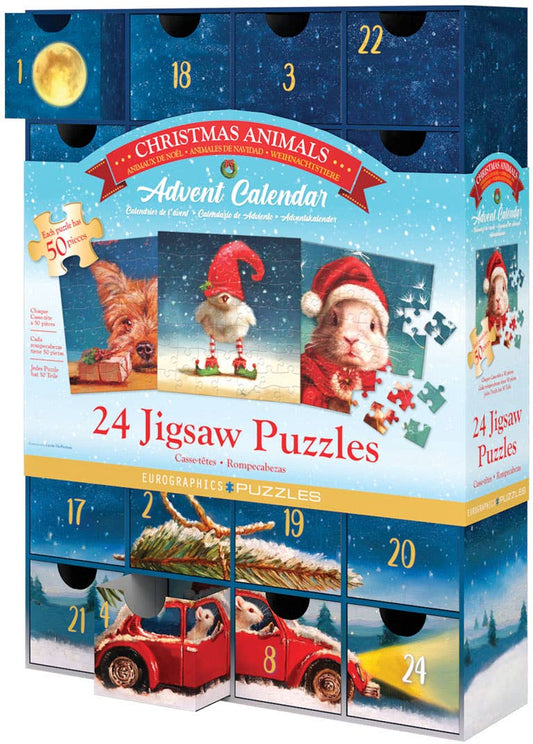 Eurographics Puzzles Canada - Christmas Animals - Advent Calendar