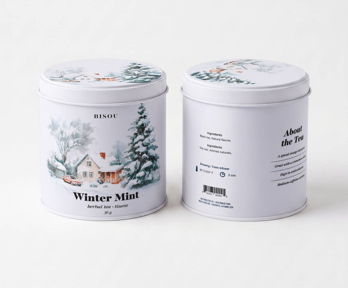 Bisou Tea Winter Mint - Holiday Mint Tea Tin