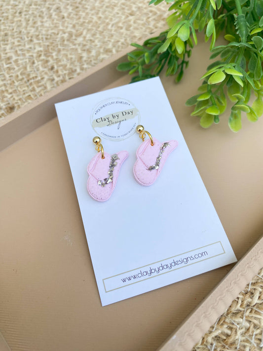 Clay by Day Designs -  Rhinestone Cowboy / Cowgirl Hat - clay festival earrings