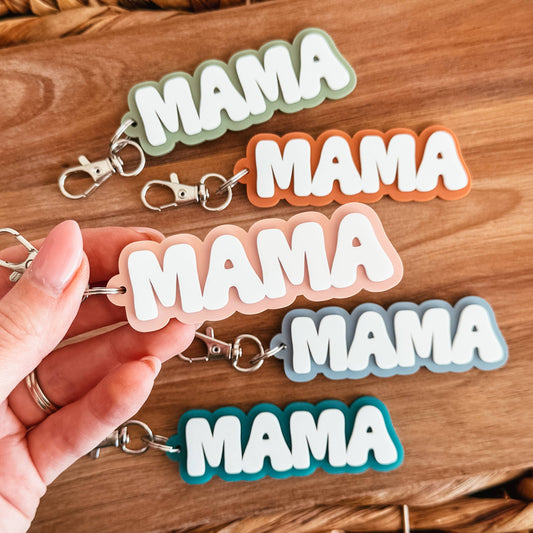 Mama 3D Acrylic Keychain: Lilac by Knotty Design Co.
