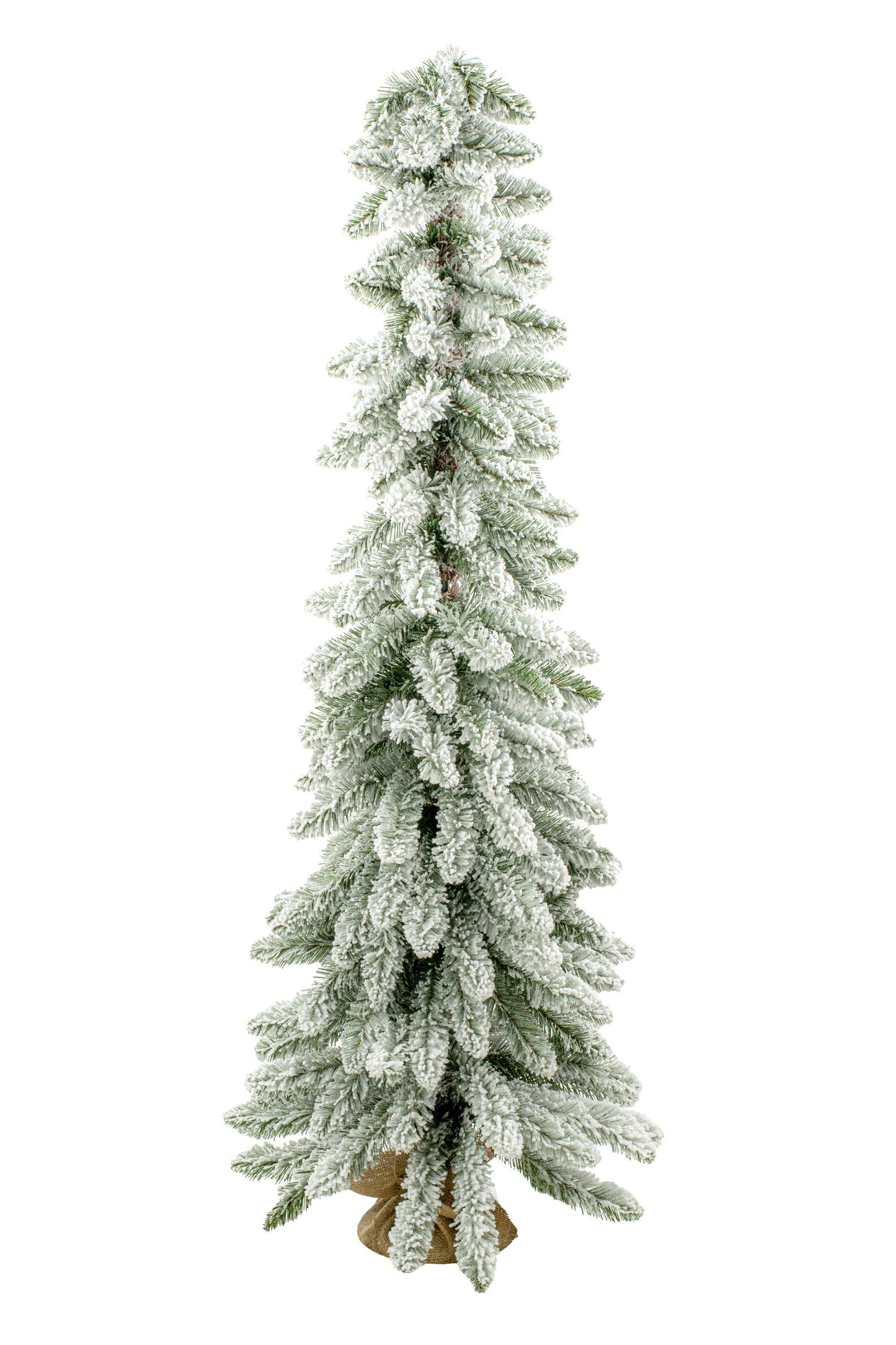 Starlight Collection - Dark Green Frosted Droopy Evergreen Tree Set