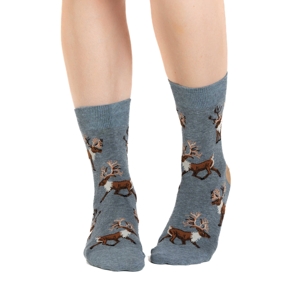 Good Luck Sock - Women's Caribou Socks: Shoe Size 5-9