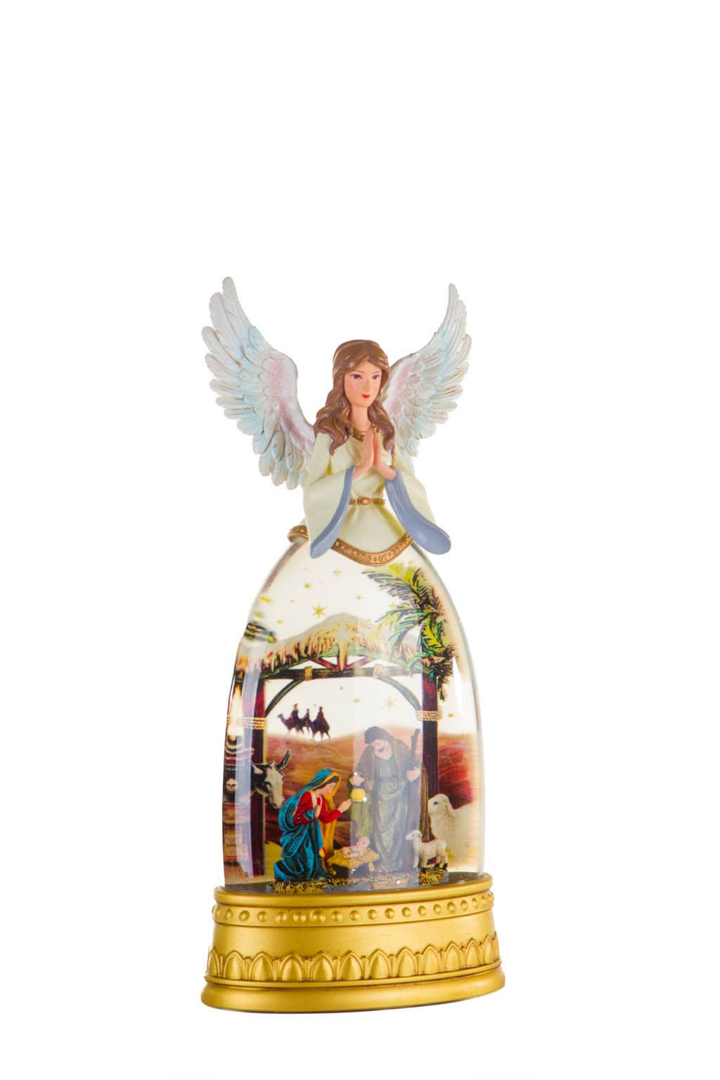 Starlight Collection - NEW - Gold Scenic LED Snow Globe