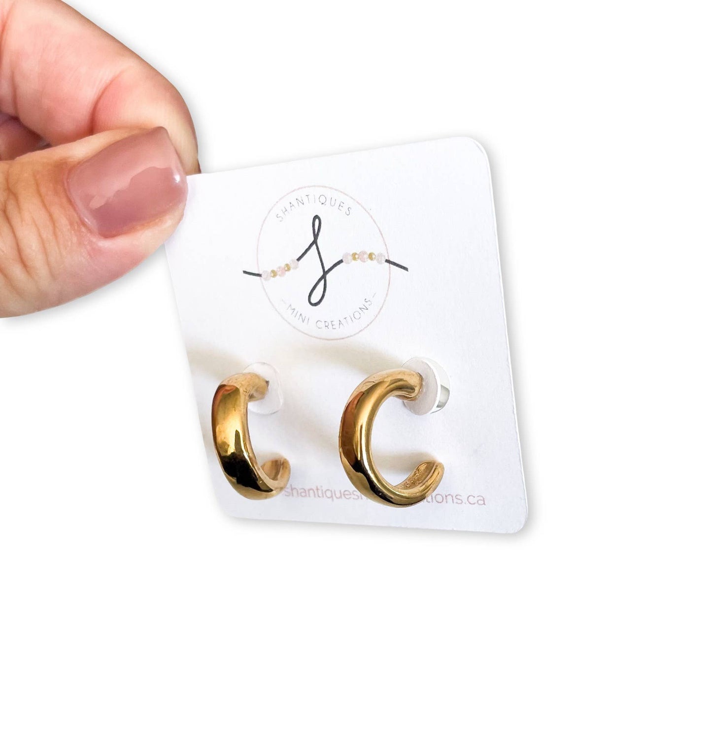 14K Gold Plated Hoop Earrings