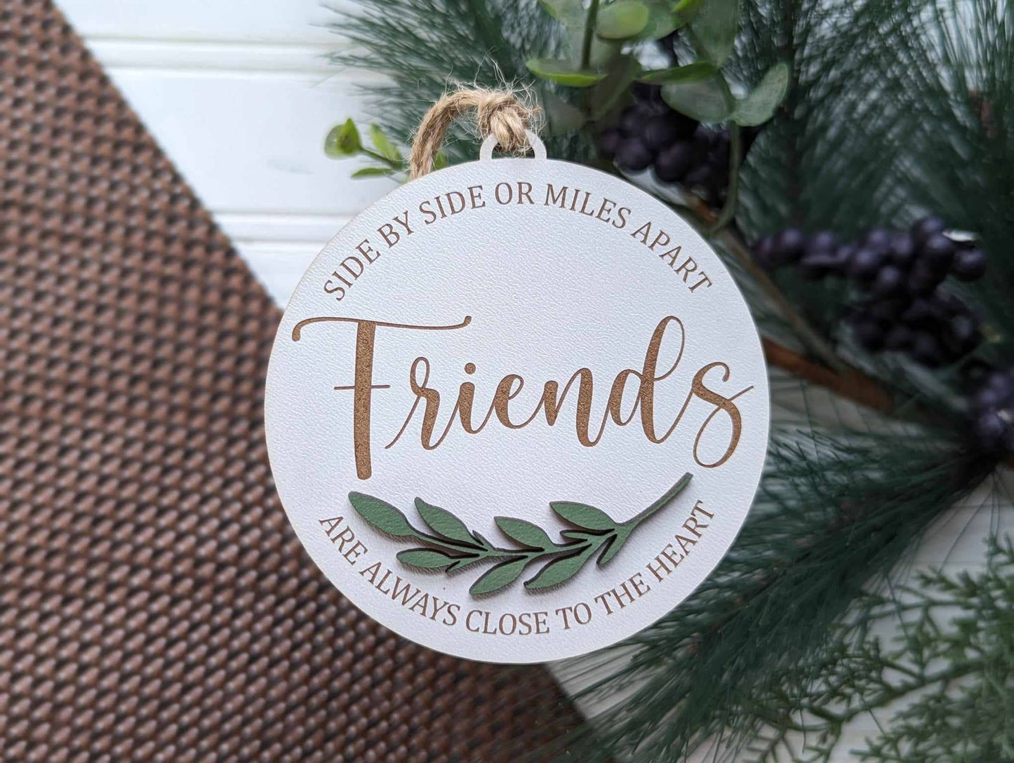 Richer Design Co. - SIDE BY SIDE FRIENDSHIP ORNAMENT