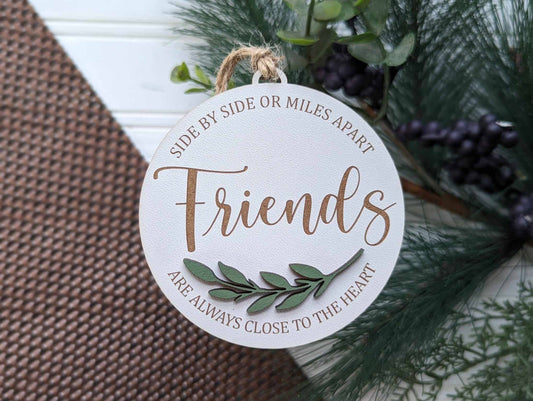 Richer Design Co. - SIDE BY SIDE FRIENDSHIP ORNAMENT