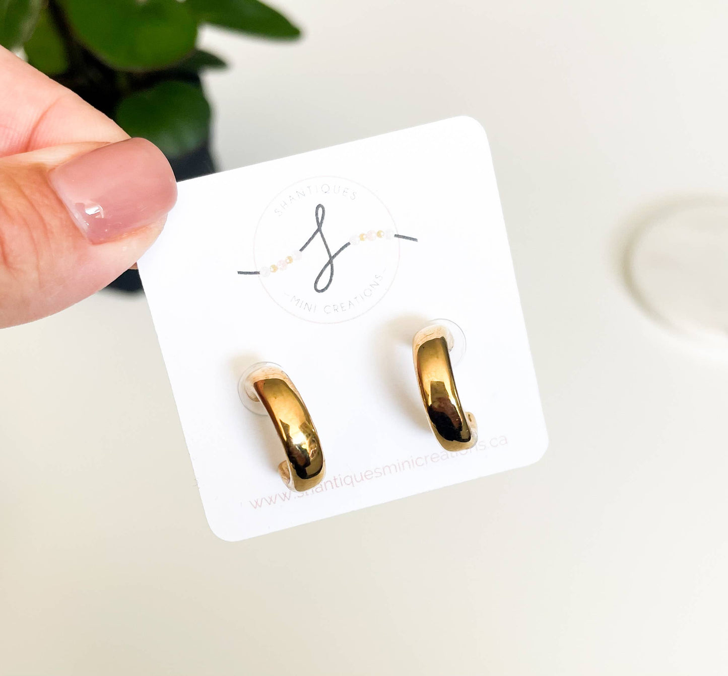 14K Gold Plated Hoop Earrings