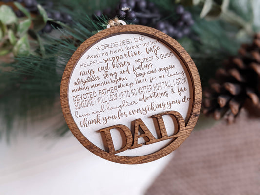 Dad Christmas Ornament