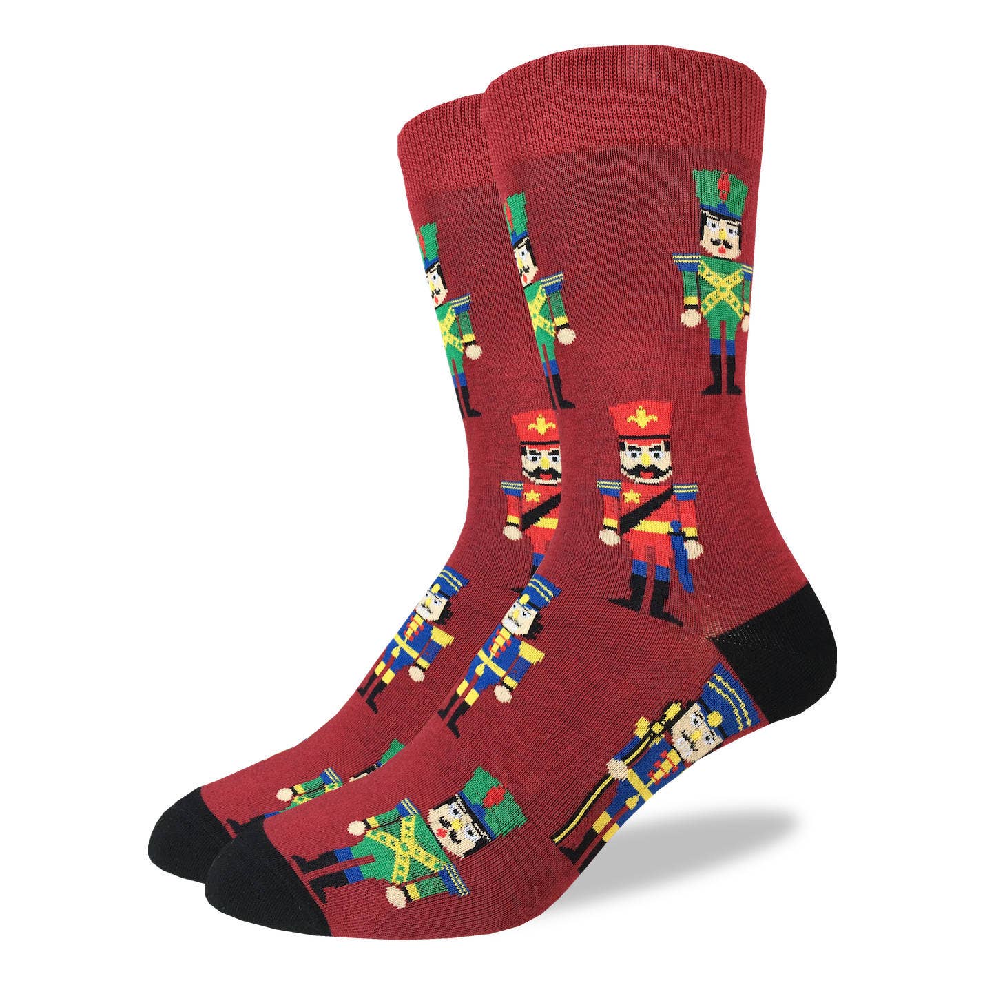 Men's Nutcracker Christmas Socks: Shoe Size 7-12