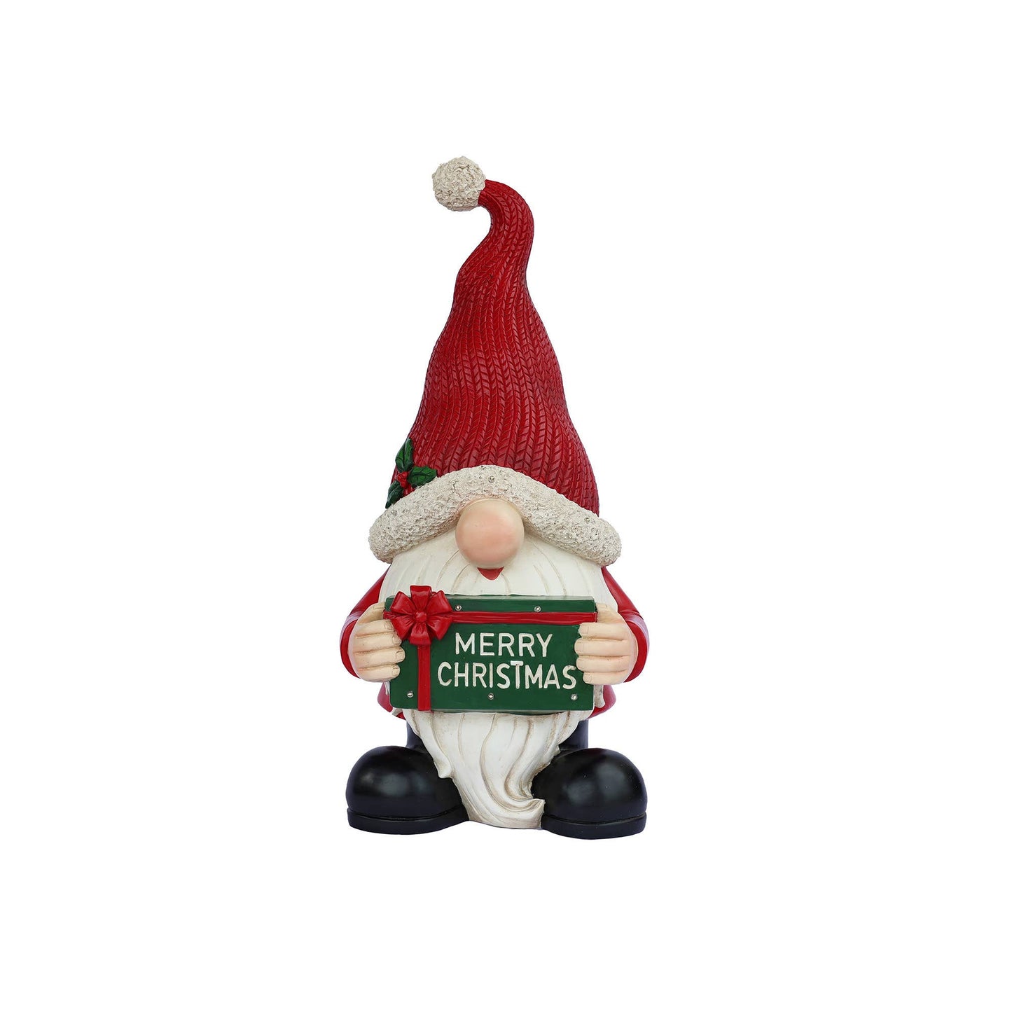 Hi-Line Gift Ltd. - Merry Christmas Santa with LED Lights Lighted