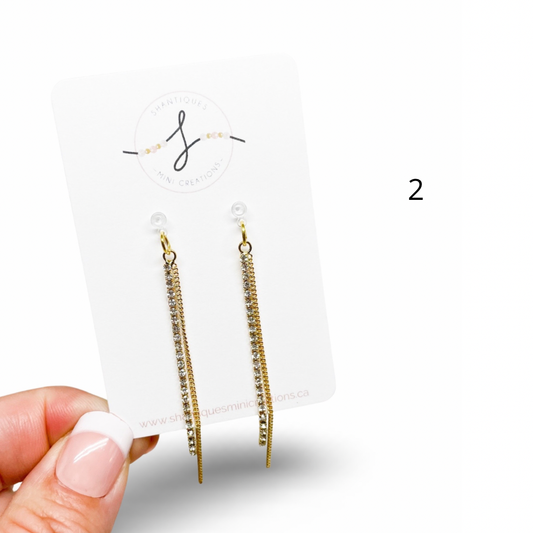 Shantiques Mini Creations - Dangle Earrings - Diamond Drops: 2