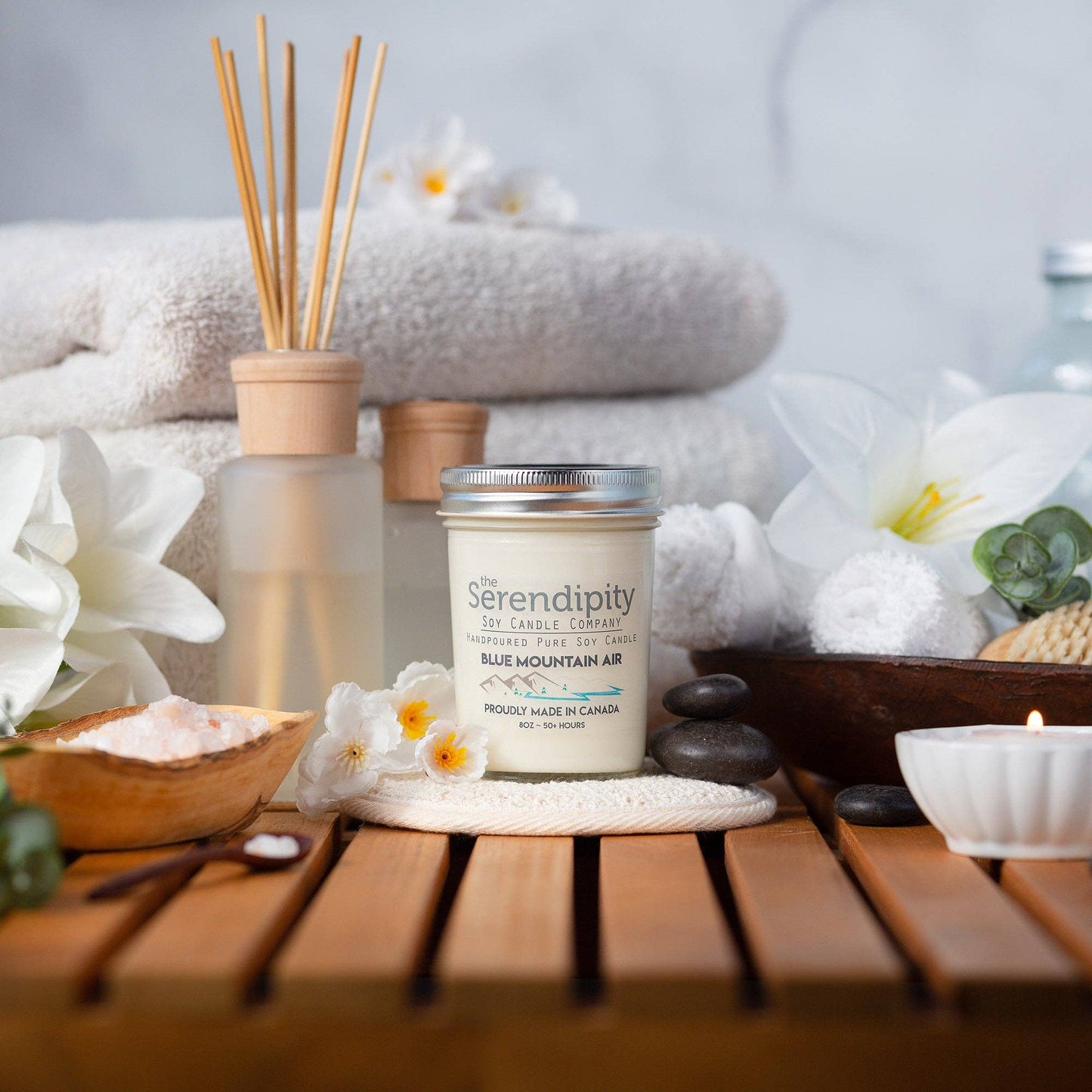 Serendipity Soy Candles - Blue Mountain Air: 8oz