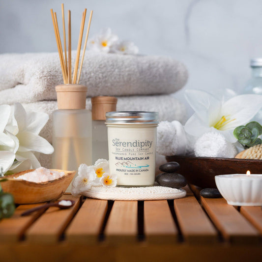 Serendipity Soy Candles - Blue Mountain Air: 8oz
