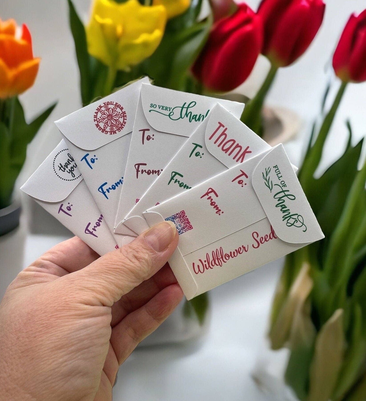 Teacher Gift seed package with Wildflowers