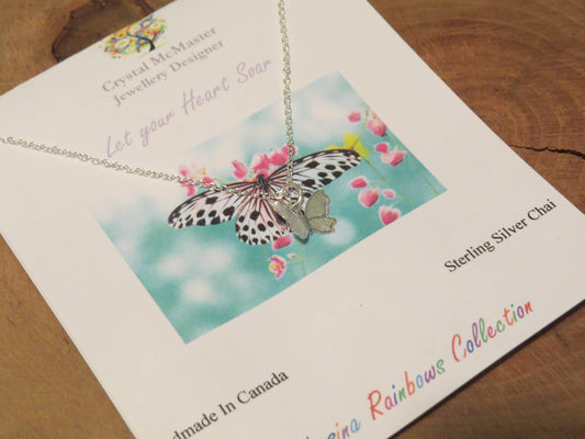 Crystal McMaster Jewellery Designer - Butterfly Charm Necklace