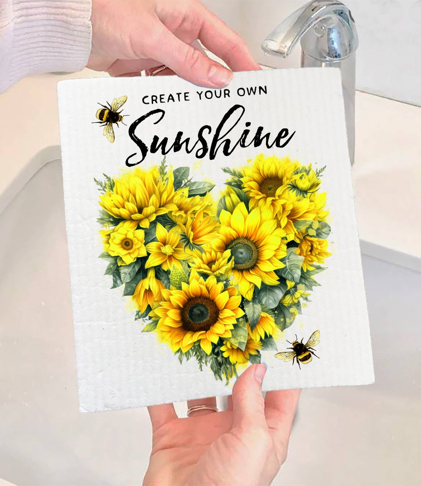 Avery Lane Gifts - Sunflower Create your own Sunshine SWEDISH DISH CLOTH